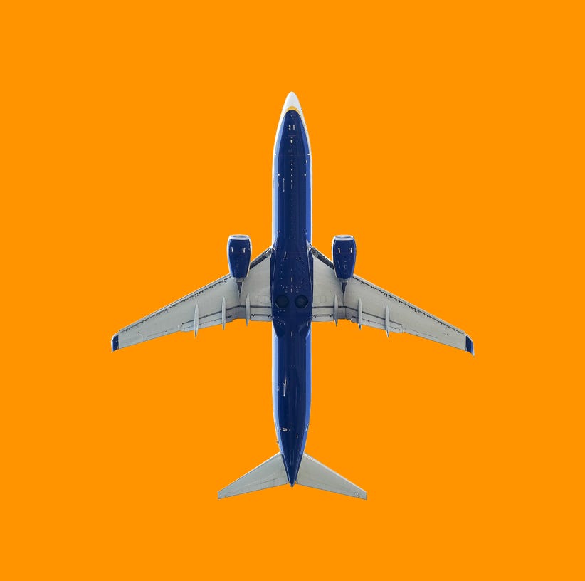 Passagierflugzeug von Berlin startend