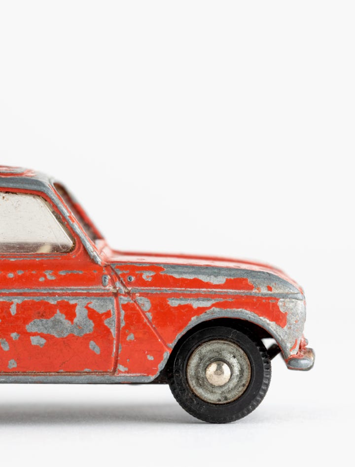 Renault R 4, Gebrauchtwagen, Modellauto, alt