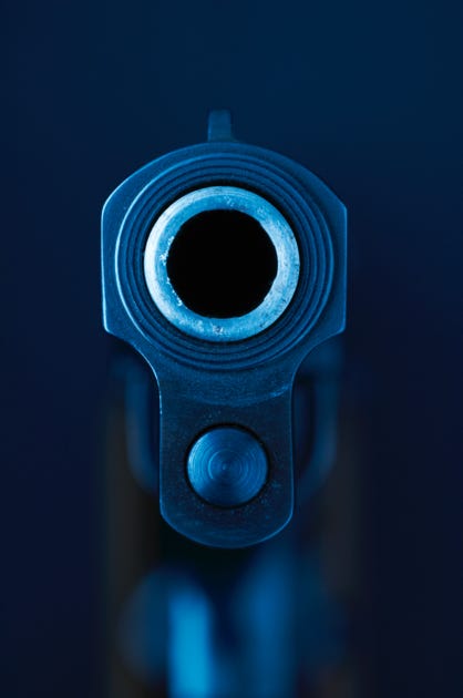 Pistole, Mündung, Magnum, Bedrohung