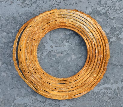 Metallspan, angerostet, oxidiert